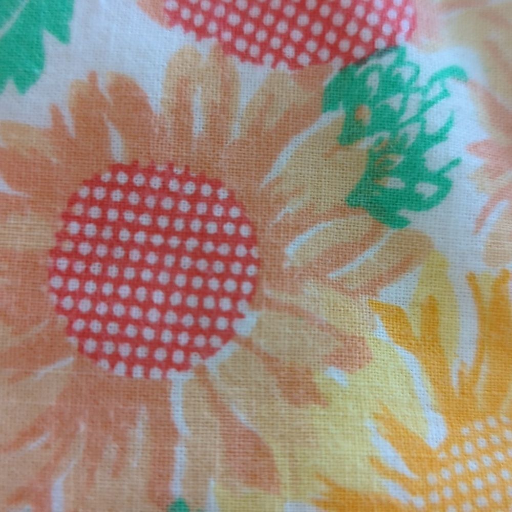 Vintage yellow sunflower handmade vest youth - Picture 5 of 5